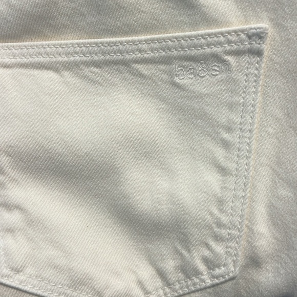ba&sh Amber High Waisted High Rise Straight Leg Jeans Off White Cream Size 8 - Picture 12 of 16